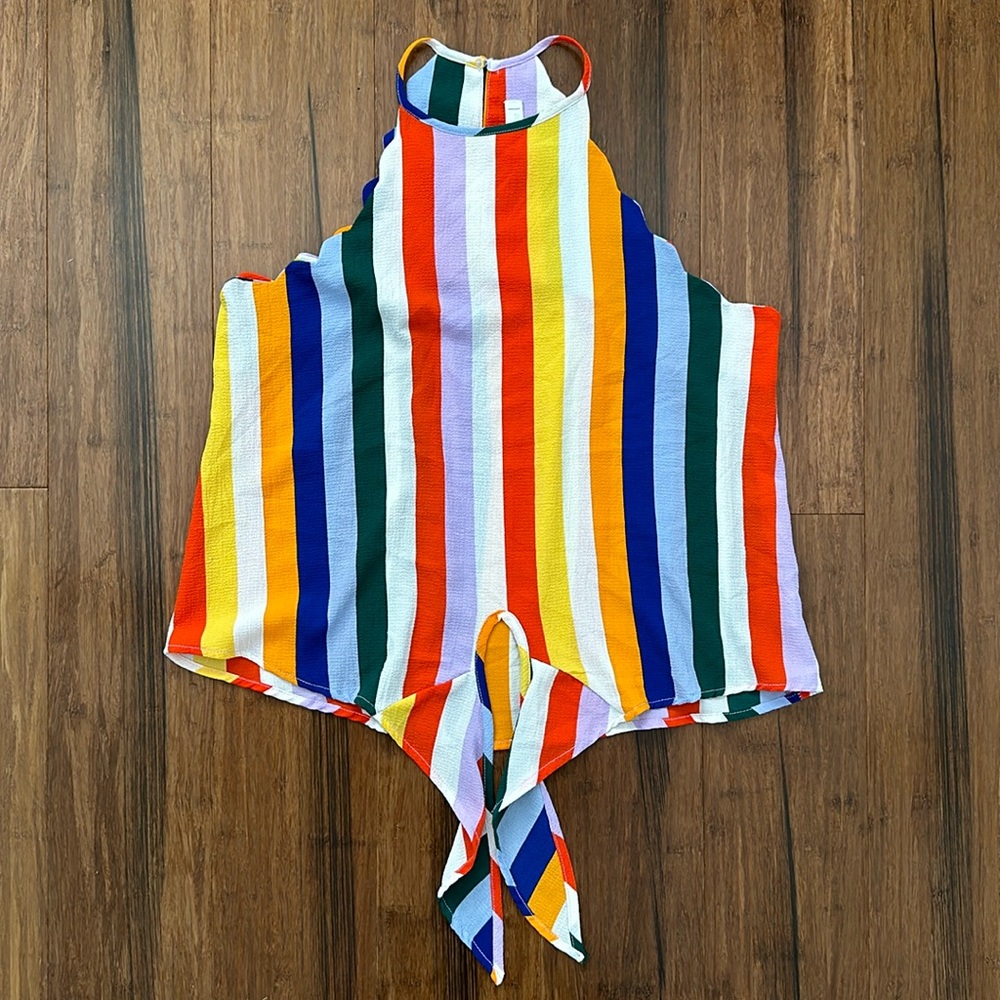 Women’s Mine Scalloped Tie Tank ❤️💙💛🧡💜💚